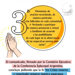 ARGENTINA: JORNADA NACIONAL DE ORACIÓN  OBISPOS CONVOCAN A LA JORNADA DE ORACIÓN POR LAS VÍCTIMAS DEL COVID