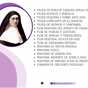 LETANIAS A LA HNA CRESCENCIA