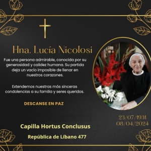 Rezamos por el alma de Hna Lucia