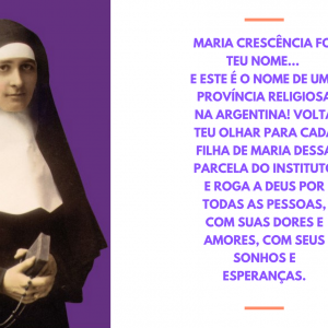 ANGÉLICA... CRESCÊNCIA... FILHA DE MARIA... VIOLETA DO SENHOR...