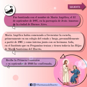 BREVE CRONOLOGÍA DE LA VIDA DE LA HERMANA MARÍA CRESCENCIA PÉREZ