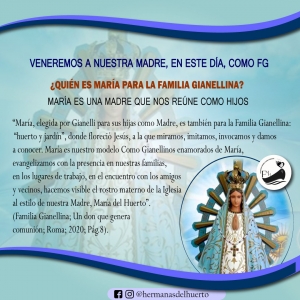 8 DE MAYO: BIENAVENTURADA VIRGEN MARÍA DE LUJÁN  PATRONA DE ARGENTINA