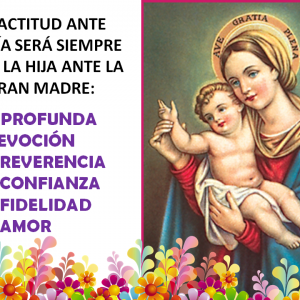 MES DE MARÍA - CARTA A SUS HIJAS